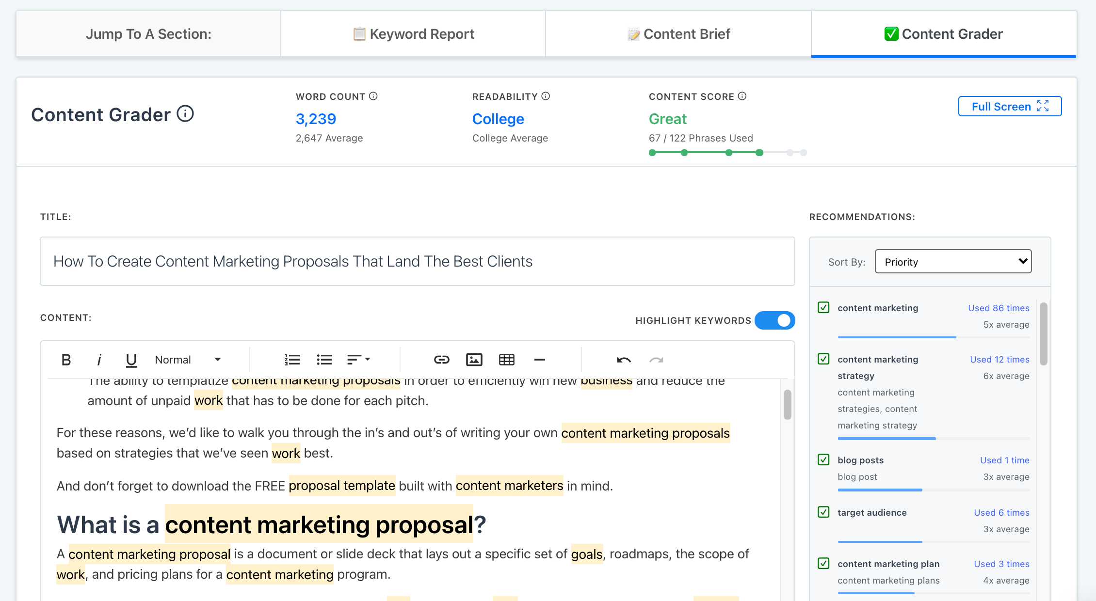 How To Create Content Marketing Proposals That Land The Best Clients