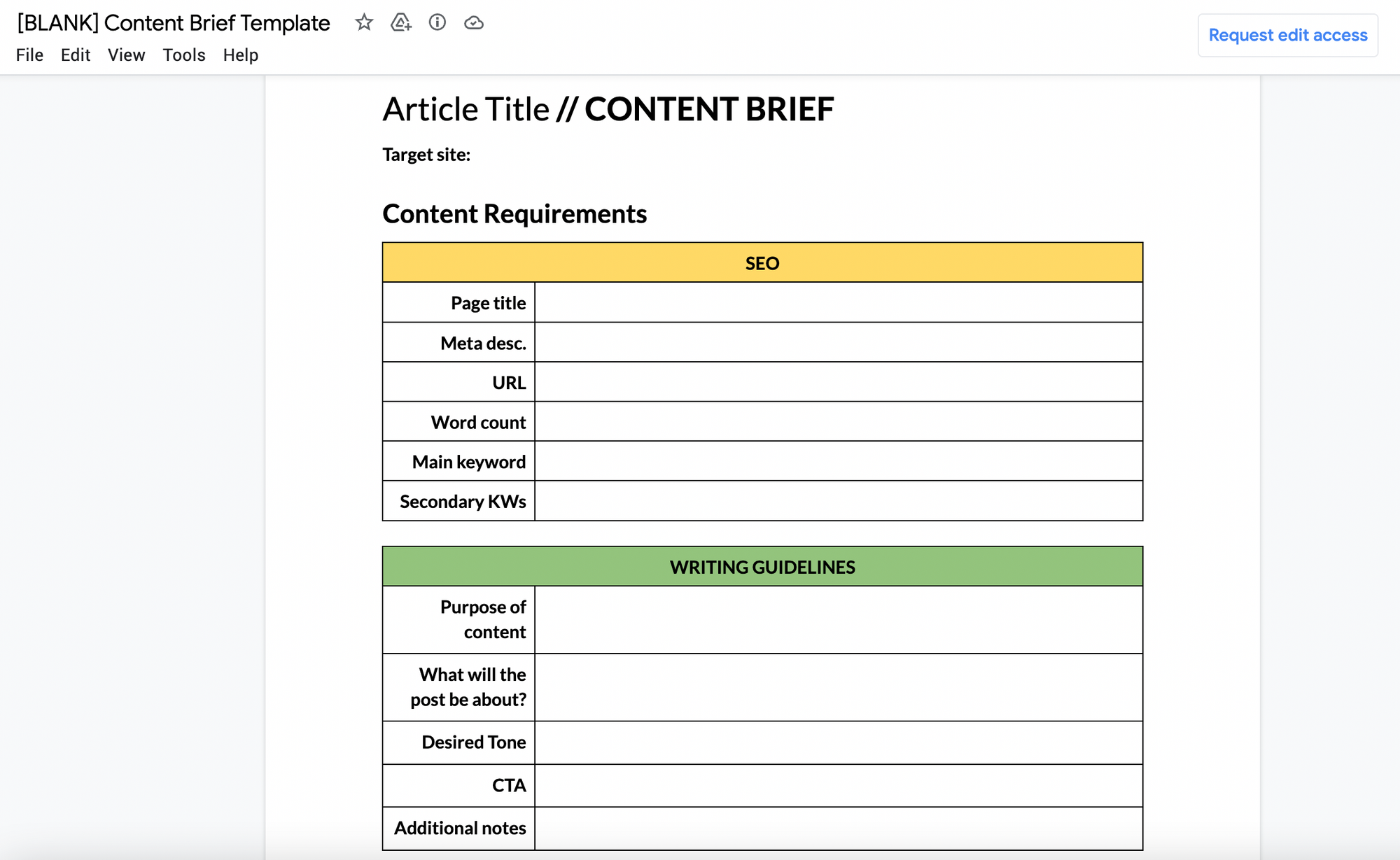 Content Brief Templates: 20 Free Downloads & Examples